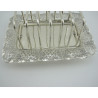 Very Pretty Late Victorian Silver Plated Toast Rack