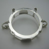 Stylish Frosted Glass and Silver Plated Biscuit Barrel