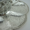 Victorian Silver Plated Single Glass Bottle Inkstand