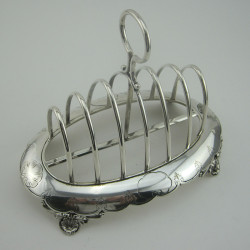 Charming Thomas Wilkinson Victorian Silver Plated Toast Rack (c.1880).