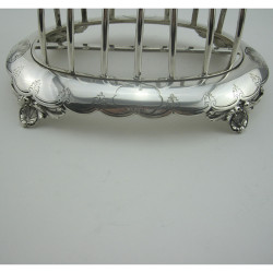 Charming Thomas Wilkinson Victorian Silver Plated Toast Rack