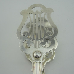 Unusual Pair of Elkington & Co Silver Plated Asparagus or Serving Tongs