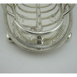 Good Quality Victorian Silver Plated Toast Rack