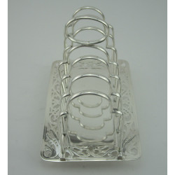 Pretty Victorian Silver Plated Toast Rack