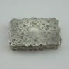 Very Good Original Condition Early Victorian Silver Vinaigrette (1843)