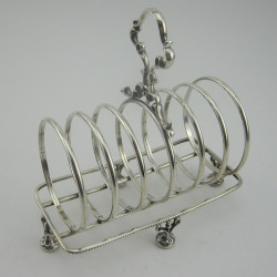 Good Quality Edwardian Sterling Silver Toast Rack (1907)