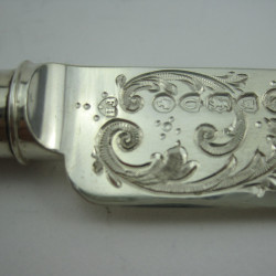 Beautiful Sterling Silver Victorian Boxed Christening Set