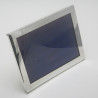 Stylish Plain Good Gauge of Sterling Silver Photo Frame