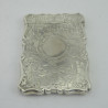 Decorative Victorian Sterling Silver Card Case (1858)