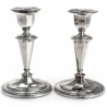 Pair of Elegant Silver Candle Sticks with Detachable Sconces