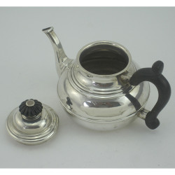 Queen Anne Style Sterling Silver Bachelor Size Tea Pot