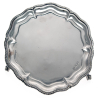 8 Inch (20cm) Circular Silver Salver in Georgian Style