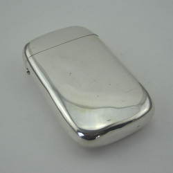 Good Quality Victorian Sterling Silver Cigar Case