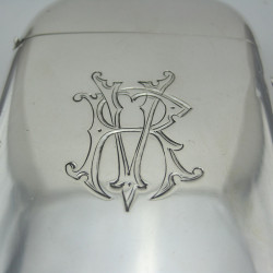 Good Quality Victorian Sterling Silver Cigar Case