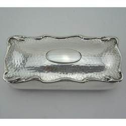 Art Nouveau Style Sterling Silver Jewellery or Trinket Box