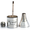 Silver Plate Pepper Mill Engraved Champagne Poivre