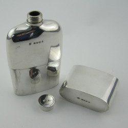 Superb Quality Victorian Sterling Silver Hip Flask