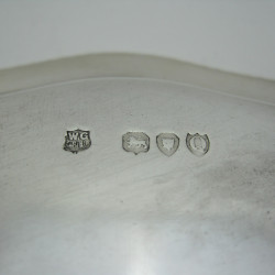 Victorian Sterling Silver Salver or Card Tray