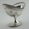 Elegant Victorian Sterling Silver Oval Sugar Basket
