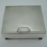 Smart Art Deco Style Sterling Silver Trinket Box
