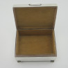 Smart Art Deco Style Sterling Silver Trinket Box
