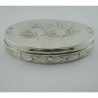 Oval Reynolds Angel Sterling Silver Trinket or Jewellery Box