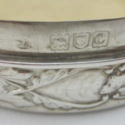 Oval Reynolds Angel Sterling Silver Trinket or Jewellery Box