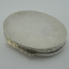 Oval Reynolds Angel Sterling Silver Trinket or Jewellery Box