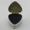 Unusual Triangular Shaped Sterling Silver Jewellery or Trinket Box