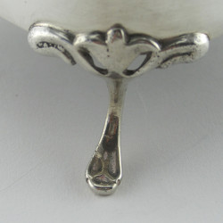 Unusual Triangular Shaped Sterling Silver Jewellery or Trinket Box