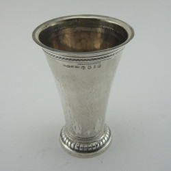 Bernard Muller Dutch Import Edwardian Sterling Silver Beaker or Vase (1908)