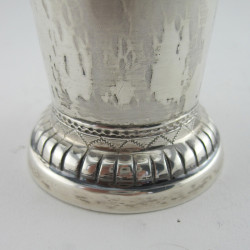 Bernard Muller Dutch Import Edwardian Sterling Silver Beaker or Vase
