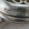 William Comyns Silver Potpourri Holder in the Style of a Miniature Bed Warming Pan