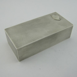 Smart Continental 900 Grade Rectangular Silver Box (c.1920)