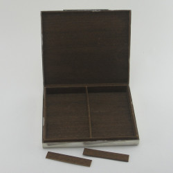 Very Stylish Sterling Silver Cedar Lined Trinket or Cigarette Box