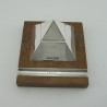 Unusual Design Sterling Silver Ink Stand in a Pyramid Form (1988)