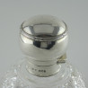 Beautiful Edwardian Sterling Silver and Cut Glass Perfume Bottle