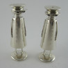 Pair of Sterling Silver Salt & Pepper Pots in the Form of Uniformed Chauffeurs
