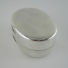 Good Quality Mappin & Webb Oval Sterling Silver Box