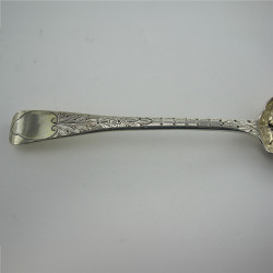 Boxed Pair of Georgian Sterling Silver Serving Spoons