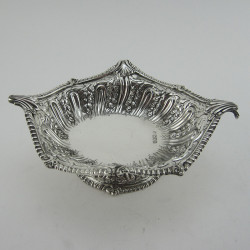 Decorative Oval Mappin Brothers Sterling Silver Dish or Basket