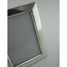 Stylish Sterling Silver Rectangular Photo Frame with Plain Border