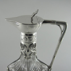 WMF Silver Plated Claret Jug in an Unusual Square Shaped Form