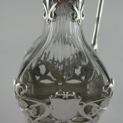 WMF Silver Plated Claret Jug in an Unusual Square Shaped Form