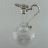Victorian Silver Plated Claret Jug with Reeded Scroll Handle (c.1889)
