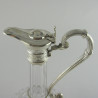 Victorian Silver Plated Claret Jug with Reeded Scroll Handle