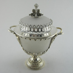 Victorian Cast Silver Plated Sugar Urn (c.1890)