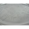 Decorative Aesthetic Movement Style Silver Plated Salver