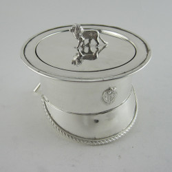 Military Style Novelty Silver Plated Cigar Holder in the Form of a Cap (c.1900)