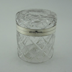 John Grinsell & Son Cut Glass and Silver Plated Jar (c.1895)